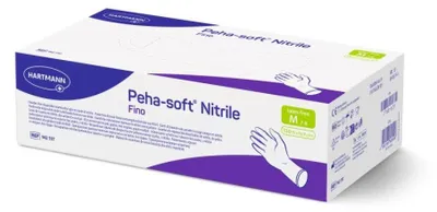Produktbild von 10x Peha-soft® nitrile fino Einweghandschuhe, puderfrei - M / Blau - B06XR9LVKS | Packung (150 Stück)