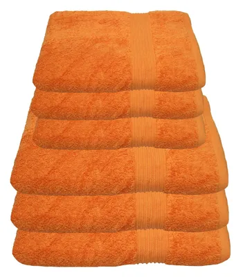 Produktbild von Julie Julsen Handtuch Set Orange,Set:6 tlg. 3 Badetücher 3 Handtücher
