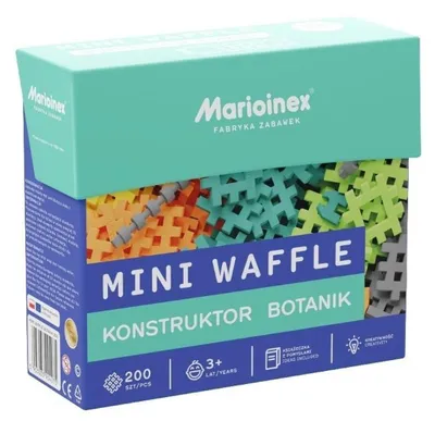 Zdjęcie produktu dla Klocki Mini Waffle 200 el. Konstruktor Botanik