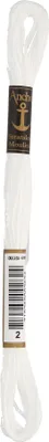 Produktbild von Anchor Sticktwist 4635000-00002 weiß Stickgarn, 100 % Baumwolle
