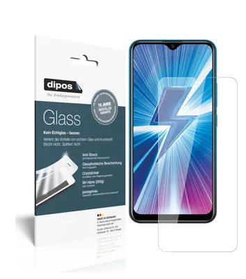 Produktbild von 2x Schutzfolie für Vivo Y17 - Anti-Shock 9H Folie dipos Glass Kunststoffglas