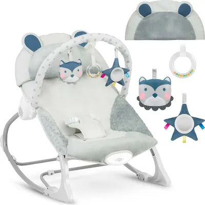 Produktbild von Ricokids Babywippe mit Vibrationsfunktion - grau