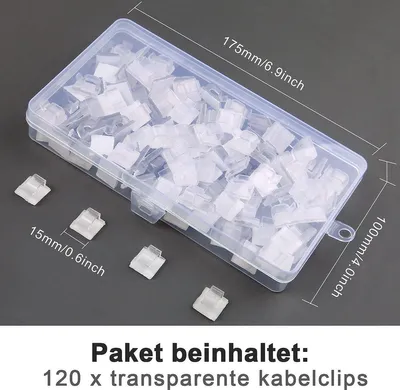 Kabelorganisator - Set von 120 - selbstklebend