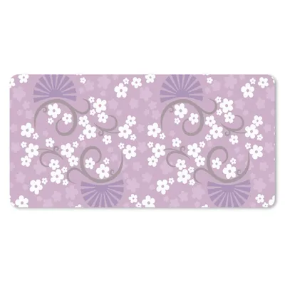 Produktbild von MuchoWow® Schreibtischunterlage Blumen - Muster - Sakura 80x40 cm - XXL Mauspad - Gaming Mauspad