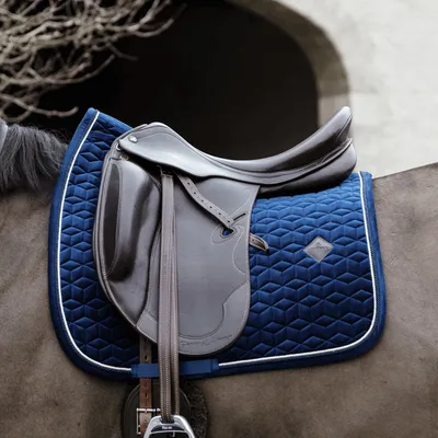 Produktbild von Kentucky Horsewear Dressurschabracke Basic Velvet Schabracke Marine Full
