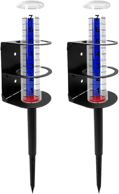 Produktbild von 2er-Set Regenmesser mit Metallständer