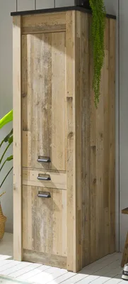 Produktbild von Küche Hochschrank "Stove" in Used Wood Küchenschrank hoch mit Soft-Close 62 x 201 cm