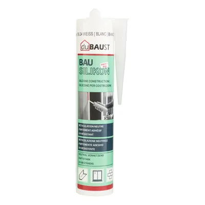 Produktbild von duBAUST BAS24 Bausilikon neutralvernetzend 310 ml weiß