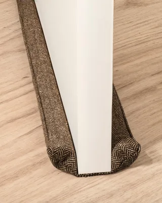 Produktbild von Praknu Zugluftstopper für Türen 70-100cm Braun – Türdichtung unten Innentür, individuell anpassbar auf jede Türbreite, waschbar, für Parkett & Fliesen