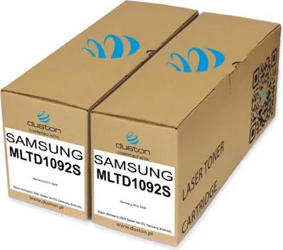 Produktbild von 2x MLTD1092S, MLT-D1092S Toner Druckertoner Patrone Schwarz kompatibel mit Samsung SCX4300