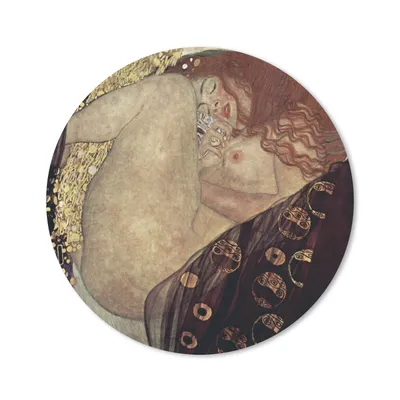 Produktbild von MuchoWow® Mauspad Mousepad Danaë - Gustav Klimt 20x20 cm - Mousepads - Maus Mat - Pad - Mausunterlage - Schreibtischmatte