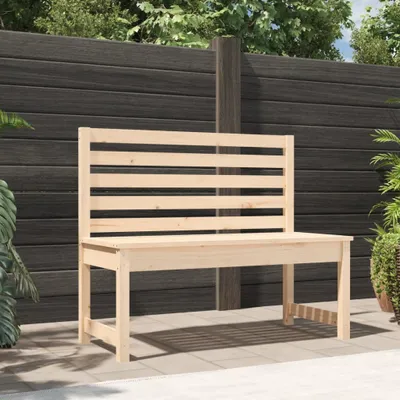 Produktbild von "2026 Promotion" Gartenbank/Parkbank, bis 150Kg, 109 cm Massivholz Kiefer - Gartenbänke CC29005