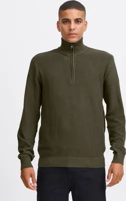 Produktbild von Blend BHPullover Herren Strickpullover Troyer Feinstrick Pullover 100% Baumwolle regular fit