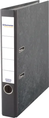 Produktbild von Soennecken Ordner 3332 DIN A4 50mm Pappe schwarz