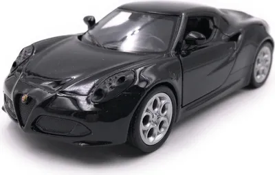 Produktbild von Onwomania Modellauto Alfa Romeo 4c Schwarz Auto Mst. 1:34-39