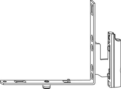 Produktbild von ROTO NX Falzeckband T für Rundbogen/Schrägfenster Holz 12/20-13 silber rechts