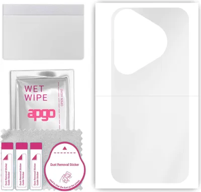 Produktbild von apgo Rückseite Schutzfolie, klar, kompatibel mit Huawei Pura 70 Pro, Hinten Hydrogel-Displayschutzfolie mit Positionierhilfe, kratzfest, einfache Montage