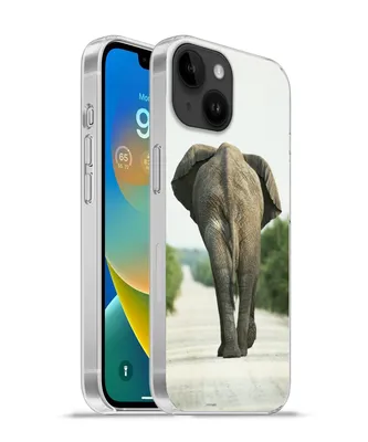 Produktbild von MuchoWow® Handyhülle Schutzhülle Hülle für Apple iPhone 14 - Softcase Elefant - Kröte - Tiere - Natur Silikon Softcase Handy Hülle - Mobiltelefonhülle