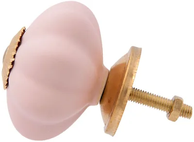Obrázek produktu pro Clayre & Eef 63803 nábytkový knoflík ve tvaru květu, růžové zlato, 4 cm