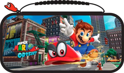 Immagine prodotto di BigBen Custodia da viaggio per Nintendo Switch Mario Odyssey NNS58 (custodia da trasporto comprensiva di 2 scatole da 4 giochi, 2 scatole da 2 schede micro SD)
