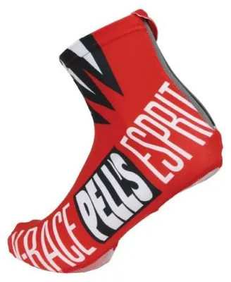 Imagen del producto de Cubrezapatillas para bicicleta PELLS, Elasthan, color rojo - Talla S