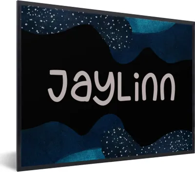 Produktbild von MuchoWow® Gerahmtes Poster Jaylinn - Pastell - Mädchen 80x60 cm - Poster mit Schwarzem Bilderrahmen Wandposter Rahmen Foto Bilder - Schwarzem - Mit Gestell