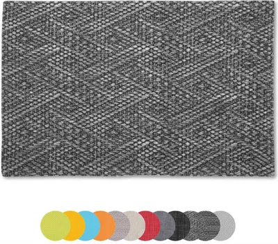 Immagine prodotto di set di 6 tovagliette Tovaglietta circa 30x45 cm Selezione: intrecciata - grigio