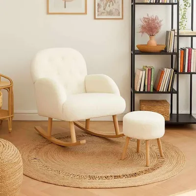 Obrázok produktu pre Hanah Home, kvalitná sada konferenčných stolíkov a taburetiek (2 kusy) | 100% melamín | biela farba