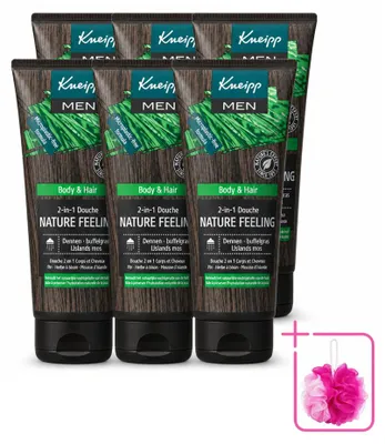 Produktbild von 6 x Kneipp Men 2-in-1 Duschgel Nature Feeling - 200 ml - Sparpackung - 6 Stücke