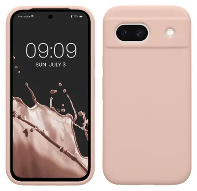 Produktbild von kwmobile Handyhülle für Google Pixel 8a Hülle, für Pixel 8a Case - Hülle Silikon - kabelloses Laden - Altrosa