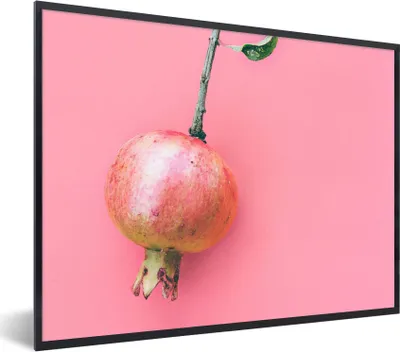 Produktbild von MuchoWow® Gerahmtes Poster Pflanzen - Sommer - Rosa 80x60 cm - Poster mit Schwarzem Bilderrahmen Wandposter Rahmen Foto Bilder - Schwarzem - Mit Gestell