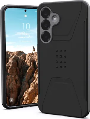 Produktbild von Urban Armor Gear Civilian, Cover, Samsung, Galaxy S25 Plus, 17 cm (6.7"), Schwarz