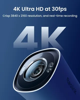 Image de Caméra de surveillance extérieure - Caméra IP 4K Ultra HD - Zoom optique 5x - Vision nocturne en couleur - PoE
