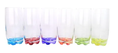 Produktbild von 6x Trinkgläser / Saftgläser / Wassergläser / Longdrinkgläser - Coral - ADR25