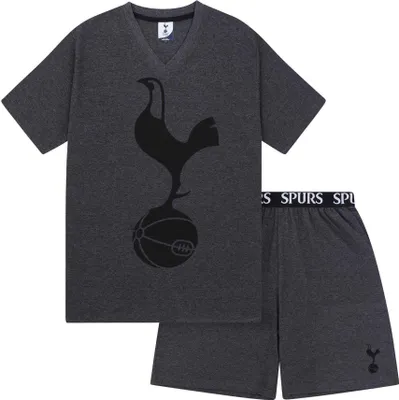Image de Tottenham Hotspur FC - Pyjama avec short pour homme GF914 (L) (Gris)