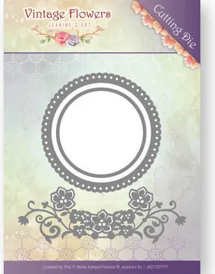 Produktbild von Stanzschablone - Jeanines Art - Vintage Flowers - Blumen und Kreis