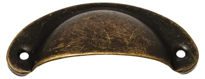 5 x Griff, Muschelgriff für Schatullen und mehr, 8,2 x 3,3 cm, antikmessing