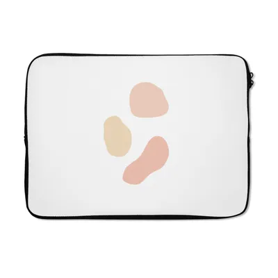Produktbild von MuchoWow® Laptop Hülle 13 Zoll Abstrakte bunte Flecken Illustration Laptoptasche - Laptophülle - Sleeve - Rundumschutz