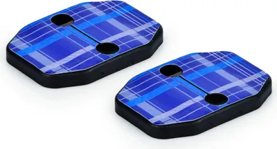 Produktbild von Türmechanik Abdeckungen, Karo blau, Paar, F54/55/56/57, 2014>>, für MINI