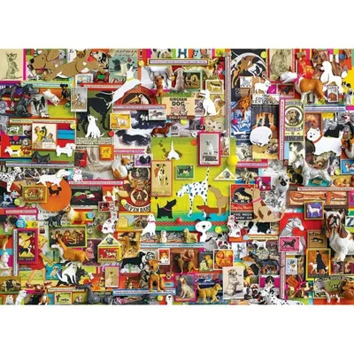 Image de Puzzle COBBLE HILL La ville des chiens 1000 pièces