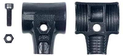 Produktbild von Hammerschalen Set mit Schraube und Sicherungsmutter für Safety Schonhammer, 80 mm