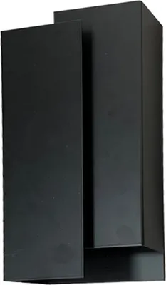 Obrázek produktu pro Nástěnné svítidlo minimalistické černé obdélníkové Nástěnné 2xG9 8W Luminex