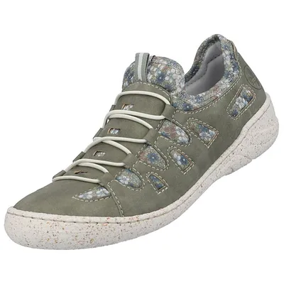 Produktbild von Rieker Damen Slipper 30314-37, 30314-38, 30314-39, 30314-40, 30314-41, 30314-42 RIE-54560 schilf/kornblume 38