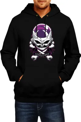 Immagine prodotto di Felpa con cappuccio da uomo Dragon Anime Manga Ball Z Frieza 01, Man S , Noir