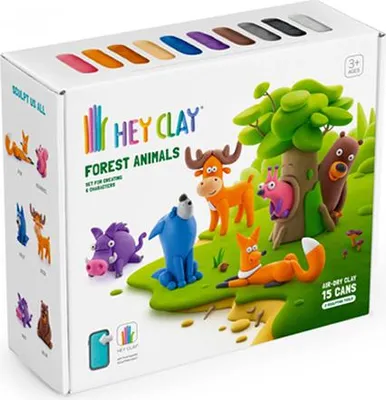 Obrázok produktu pre TM Toys HEY CLAY Lesné zvieratá