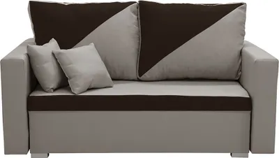 Produktbild von 2-Sitzer-Sofa mit Schlaffunktion ASTO2 - Hellbraun/Dunkelbraun