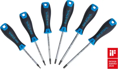 Produktbild von SW-Stahl 32812L Schraubendrehersatz, T-Profil, 6-teilig