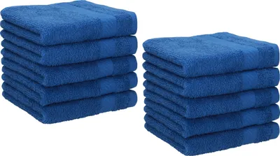 Produktbild von Betz 10 Stück Seiftücher 30x30 cm PALERMO 100% Baumwolle Farbe: blau