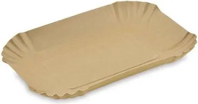 Produktbild von Tiefes Kraftpapiertablett 18 x 13 x 3 cm 250 Stück.