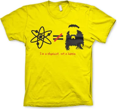 Produktbild von TBBT - Im A Physicist, Not A Hippie T-Shirt - Large - Yellow